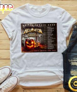 Helloween Hammer Fall North America Tour 2023 List Tour T-Shirt