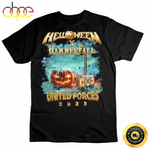 Helloween Hammer Fall United Forcestour 2023 T-Shirt