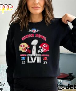 Helmets 2024 Super Bowl Lviii San Francisco 49ers 22 Kansas City Chiefs 25 Shirt