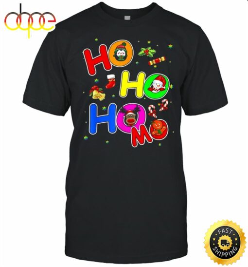 Hoho Homo Gay Christmas Santa Hat Love Is Love Lgbtq Pride Shirt