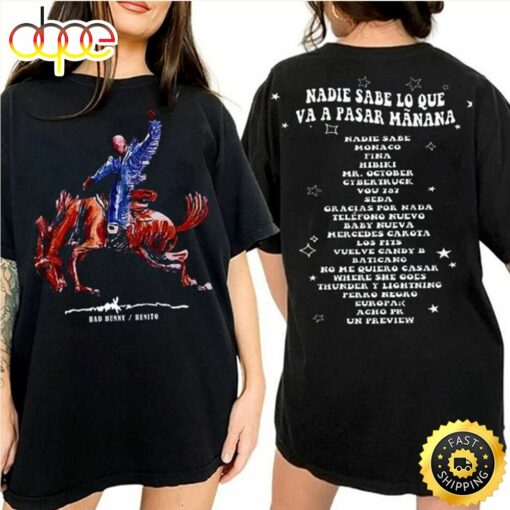 Hot Bad Bunny Nadie Sabe Album T-Shirt