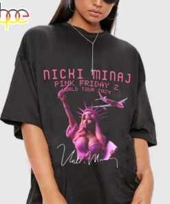 Hot Nicki Minaj Tour 2024 Nicki Minaj Rapper 90s Unisex T-Shirt