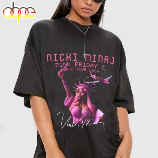 Hot Nicki Minaj Tour 2024 Nicki Minaj Rapper 90s Unisex T-Shirt