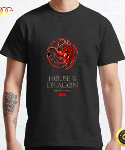 House of the Dragon HBO logo Black T-shirt