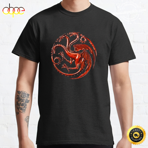 House of the Dragon logo Black T-shirt