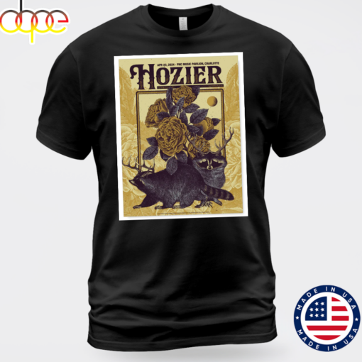 Hozier Charlotte April 23, 2024 Unisex T-shirt