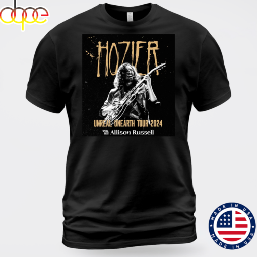 Hozier Expands 2024 Unreal Unearth North American Tour Unisex T-shirt