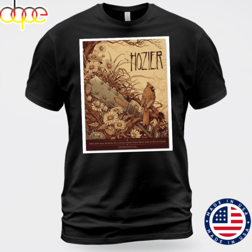 Hozier Raleigh April 20, 2024 Unisex T-shirt