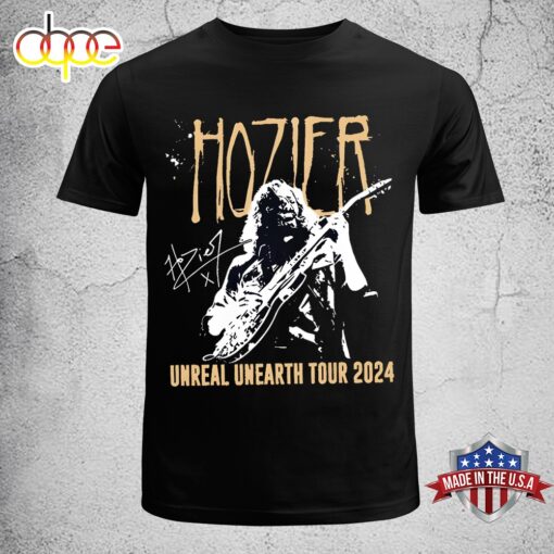 Hozier Unreal Unearth Tour 2024 Music Unisex T-shirt