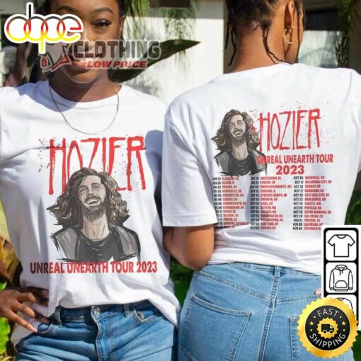 Hozier Unreal Unearth Tour Dates 2023 Merch Shirt Dates