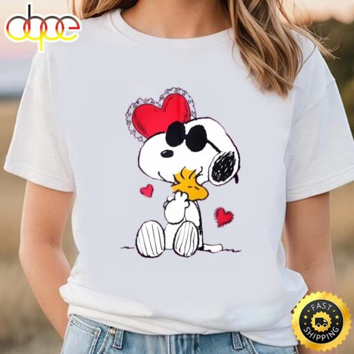 Hug Snoopy Joe Cool Valentine Shirt