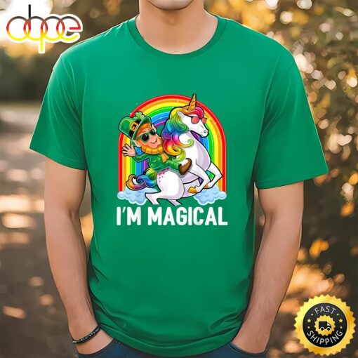 I’m Magical St Patricks Day Unicorn Leprechaun Shirt