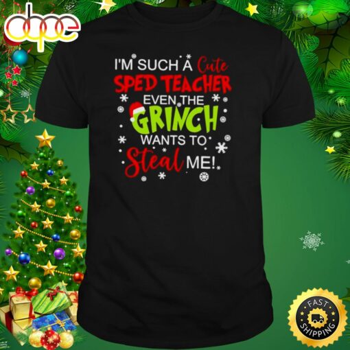 I’m Such A Cute Special Education Teacher Even The Grinch Wants To Steal Me Shirt