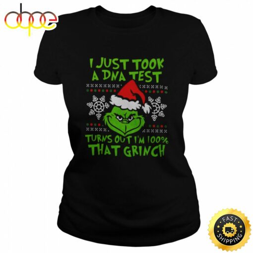 I Just Took A Dna Test Turns Out I’m 100 That Grinch Shirt