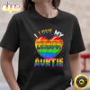 I Love My Lesbian Auntie Valentine Heart Rainbow LGBT Pride Valentines Day T-shirt