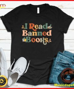 I Read Banned Books Week Librarian Freadom Reader Nerd Men T-Shirt