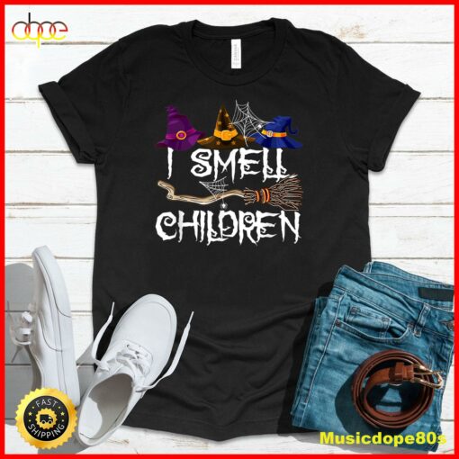 I Smell Children Funny Witches Halloween Party Costume T-Shirt