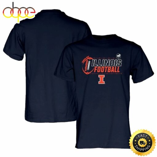 Illinois Fighting Illini Blue 84 2023 ReliaQuest Bowl Navy T-shirt