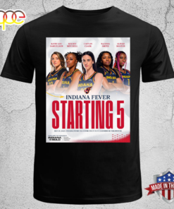 Indiana Fever Starting 5 The First Pick In The 2024 WNBA Unisex T-shirt