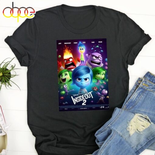 Inside Out 2 Disney Reveals New Poster 2024 Unisex T-shirt