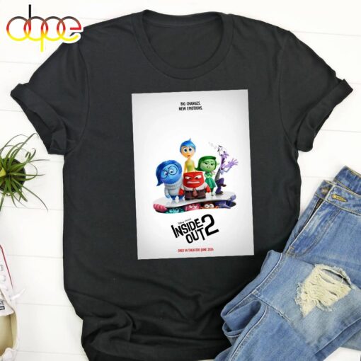 Inside Out 2 June 2024 Disney Reveals New Poster Unisex T-shirt