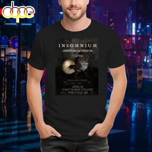 Insomnium Omnium Gatherum North American Tour 2024 T- Shirt