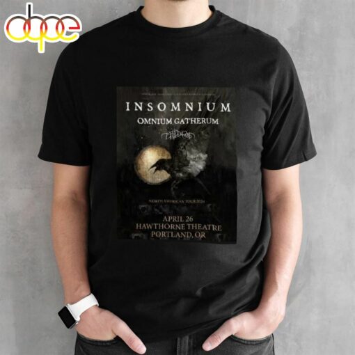 Insomnium Omnium Gatherum North American Tour 2024 T- Shirt