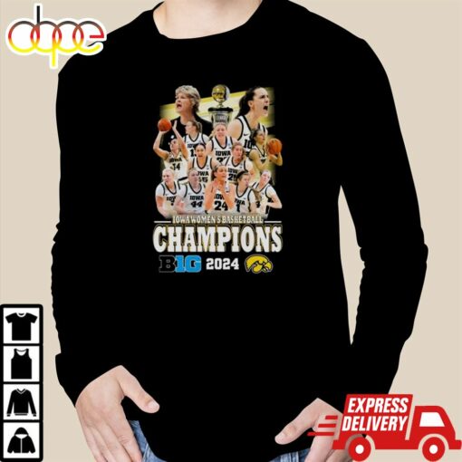 Iowa Hawkeyes Women’s Basketball Big 2024 Champions Shirt