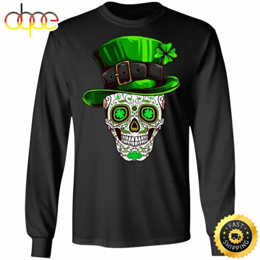 Irish Costume Sugar Skull Happy St. Patrick’s Day Shirt