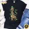 Irish Leprechaun Giraffe Shamrock St Patrick Day Animal Gift T-Shirt