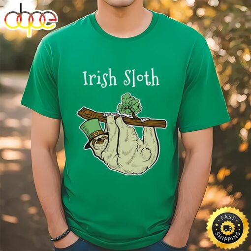 Irish Sloth Shirt St. Patricks Day Drinking Shirt