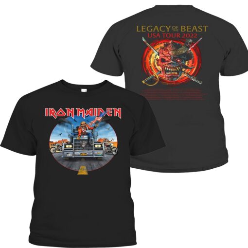 Iron Maiden Legacy Of The Beast Tour 2022 – USA 2022 Event Tshirt