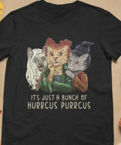 It Is A Bunch Of Hurrcus Purrcus Hocus Pocus Cats Classic T-Shirt Gift For Cats Lovers Halloween Lovers Tshirt