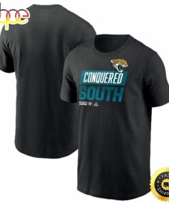 Jacksonville Jaguars 2022 AFC South Division Champions Locker Room Trophy Collection Black T-shirt