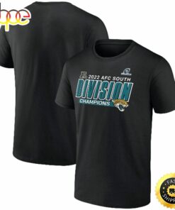 Jacksonville Jaguars Fanatics Branded 2022 AFC South Division Champions Divide &amp Conquer Black T-shirt