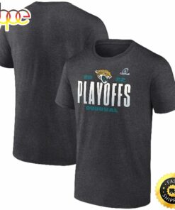 Jacksonville Jaguars Fanatics Branded 2022 NFL Playoffs Our Time Charcoal T-shirt