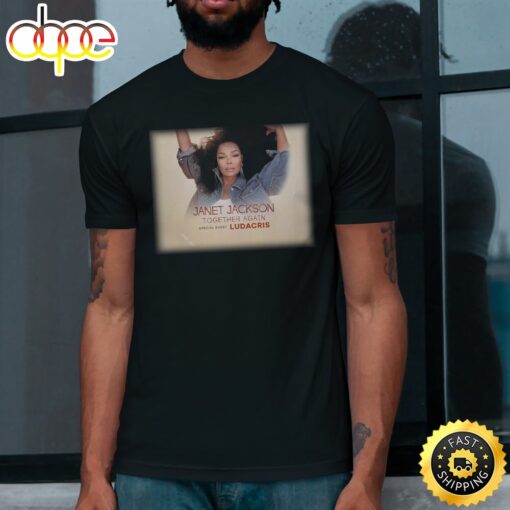 Janet Jackson Announces 2023 Together Again North American Tour Unisex T-shirt