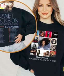 Janet Jackson Together Again Tour 2023 2 Sided Shirt