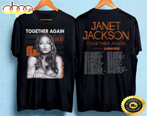 Janet Jackson Together Again Tour 2023 Shirt Gifts For Her