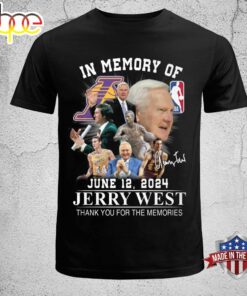 Jerry West 1938 – 2024 Thank You For The Memories Lakers Unisex Shirt
