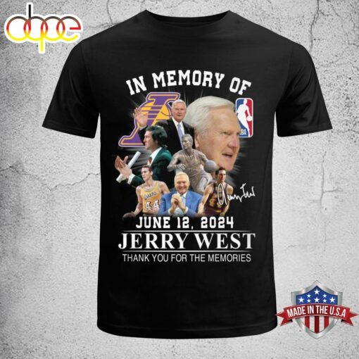 Jerry West 1938 – 2024 Thank You For The Memories Lakers Unisex Shirt