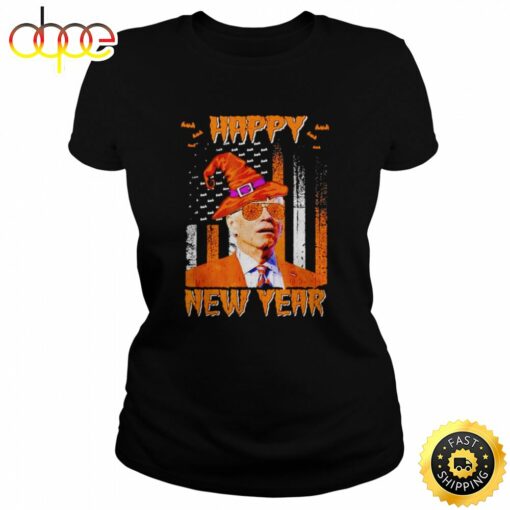 Joe biden confused anti Biden pumpkin happy new year Halloween Unisex Basic T-shirt