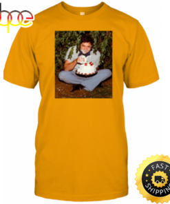 Johnny Cash Eating Cake T-shirt