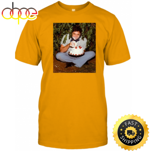 Johnny Cash Eating Cake T-shirt