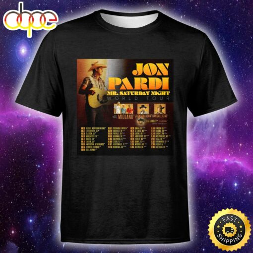 Jon Pardi Announces First Global Headline Tour To Open In Uk In August Unisex T-Shirt