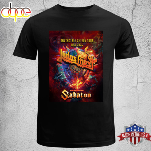 Judas Priest’s Invincible Shield Tour USA 2024 T-shirt