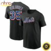 Justin Verlander New York Mets 2023 Name &amp Number Black T-shirt
