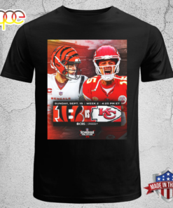 Kansas City And Bengals NFL 2024 Season Schedule T-shirt Tee