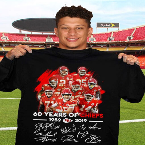 Kansas City Chiefs 60 years of Chiefs Vintage Nfl Football T-shirt