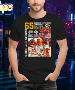 Kansas City Chiefs 65 Years Of Super Bowl Champions 1959-2024 Shirt